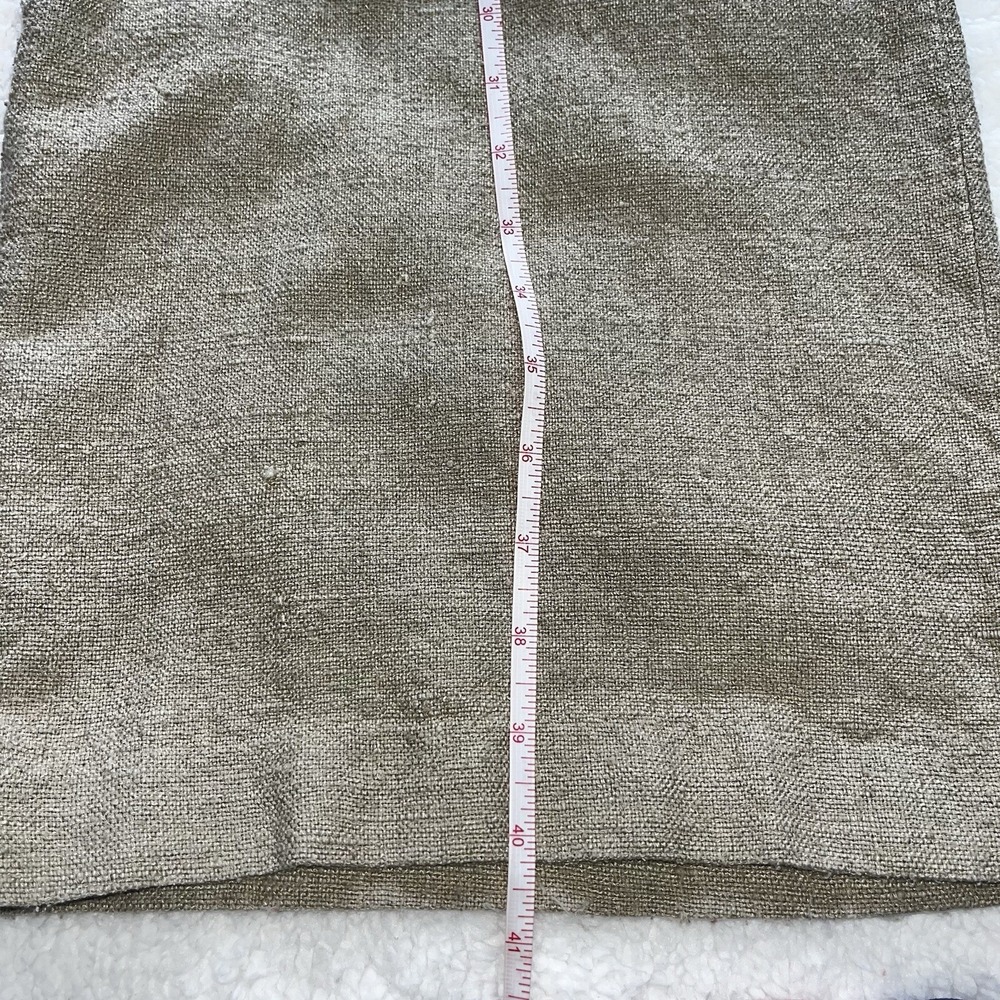 100% Silk Dress Pants Women's Beige Sz 8 Straight Leg Trousers Elegant Work - Picture 3 of 6